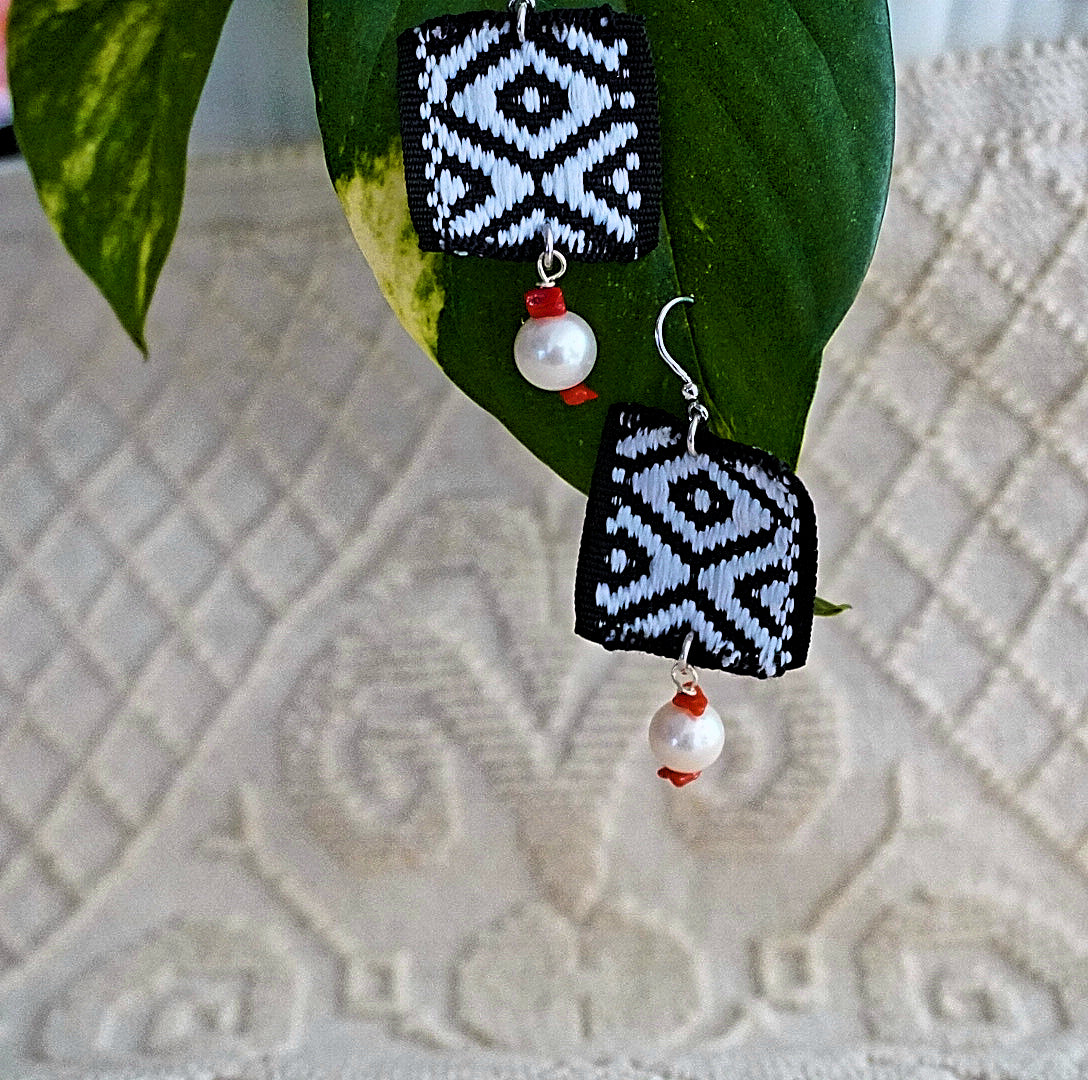 ORECCHINI PERLE E CORALLO