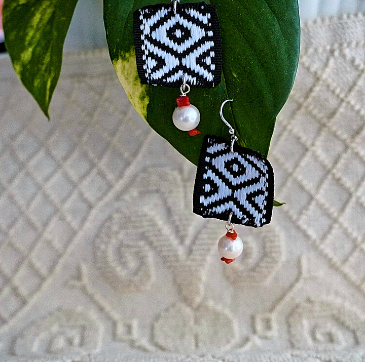 ORECCHINI PERLE E CORALLO