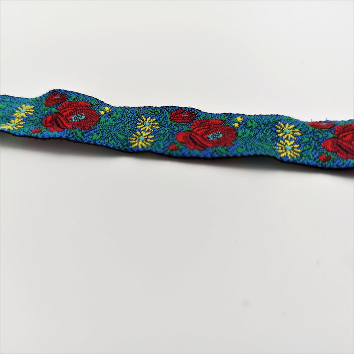 Collana di corallo con broccato sardo gorallgioielli