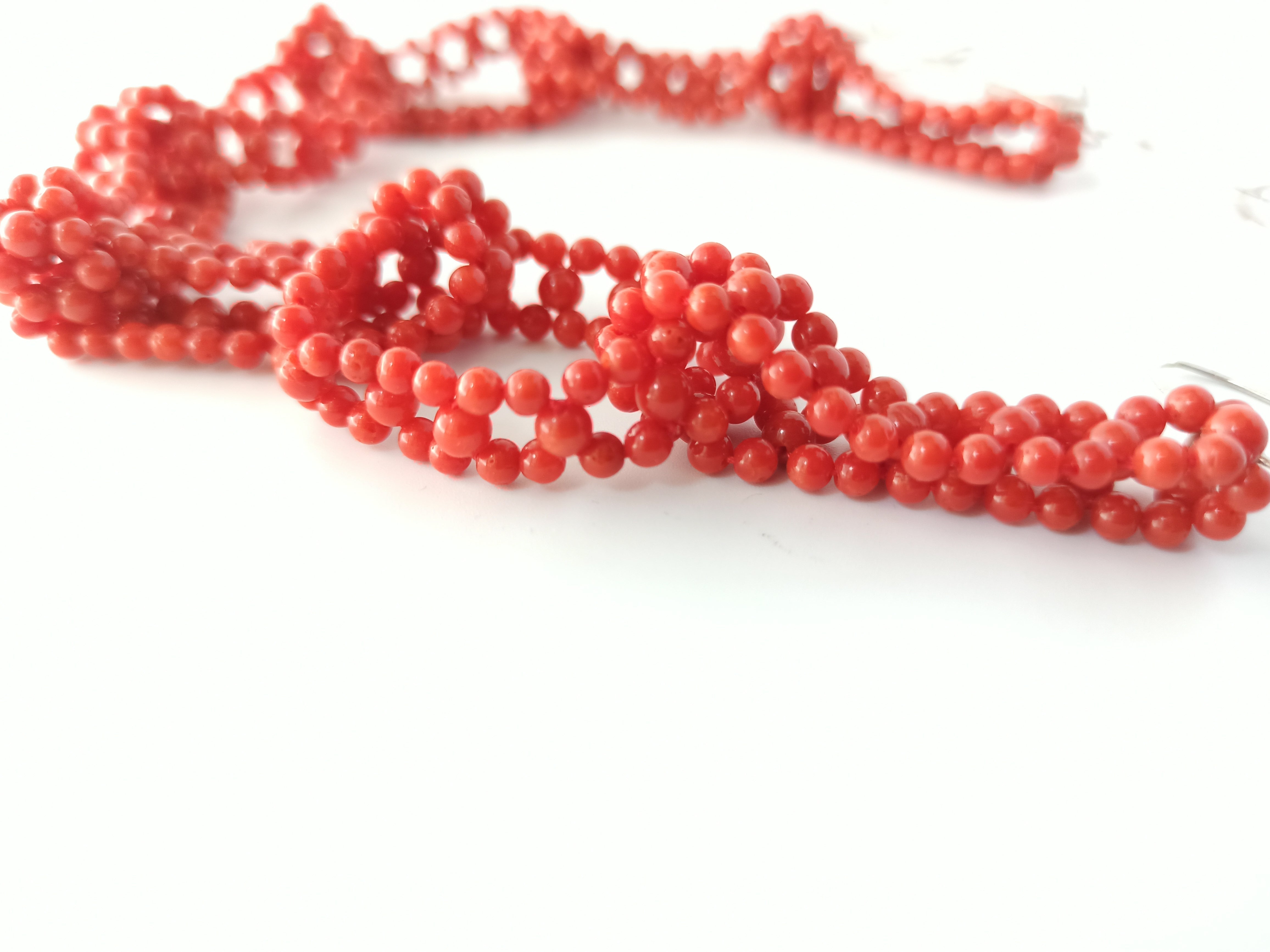 Collana di corallo e argento gorallgioielli