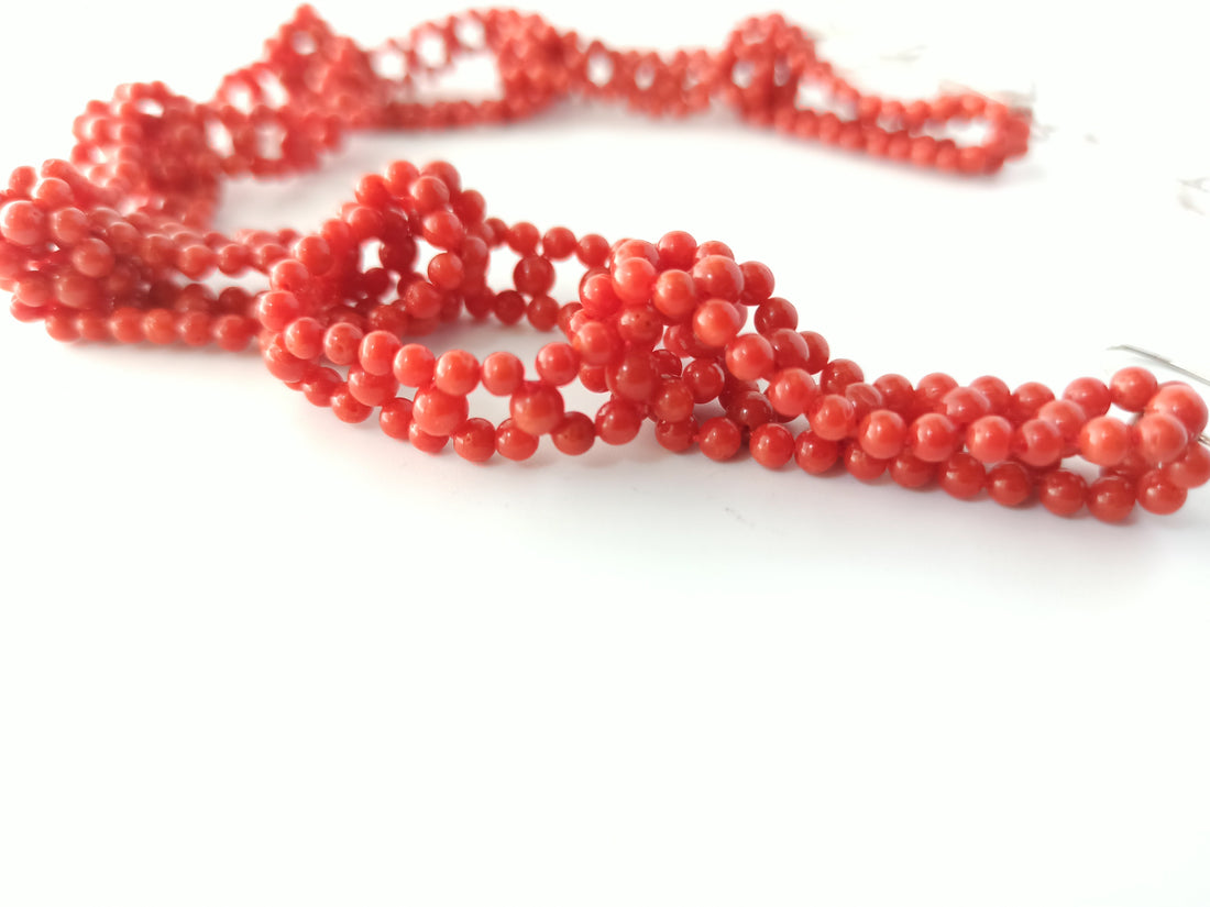 Collana di corallo e argento gorallgioielli