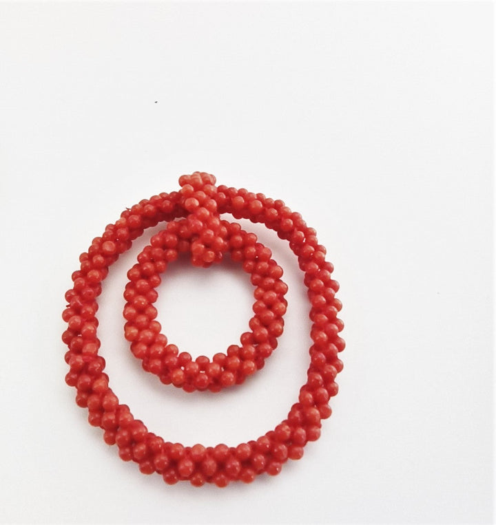 Collana girocollo con ciondolo di corallo GORALgioielli