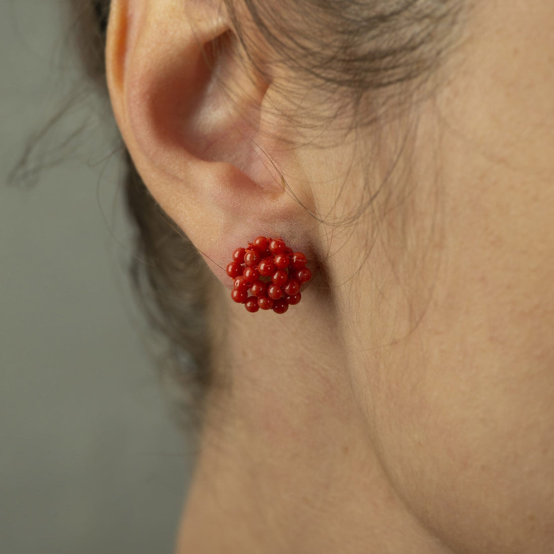 Orecchini di corallo a lobo gorallgioielli