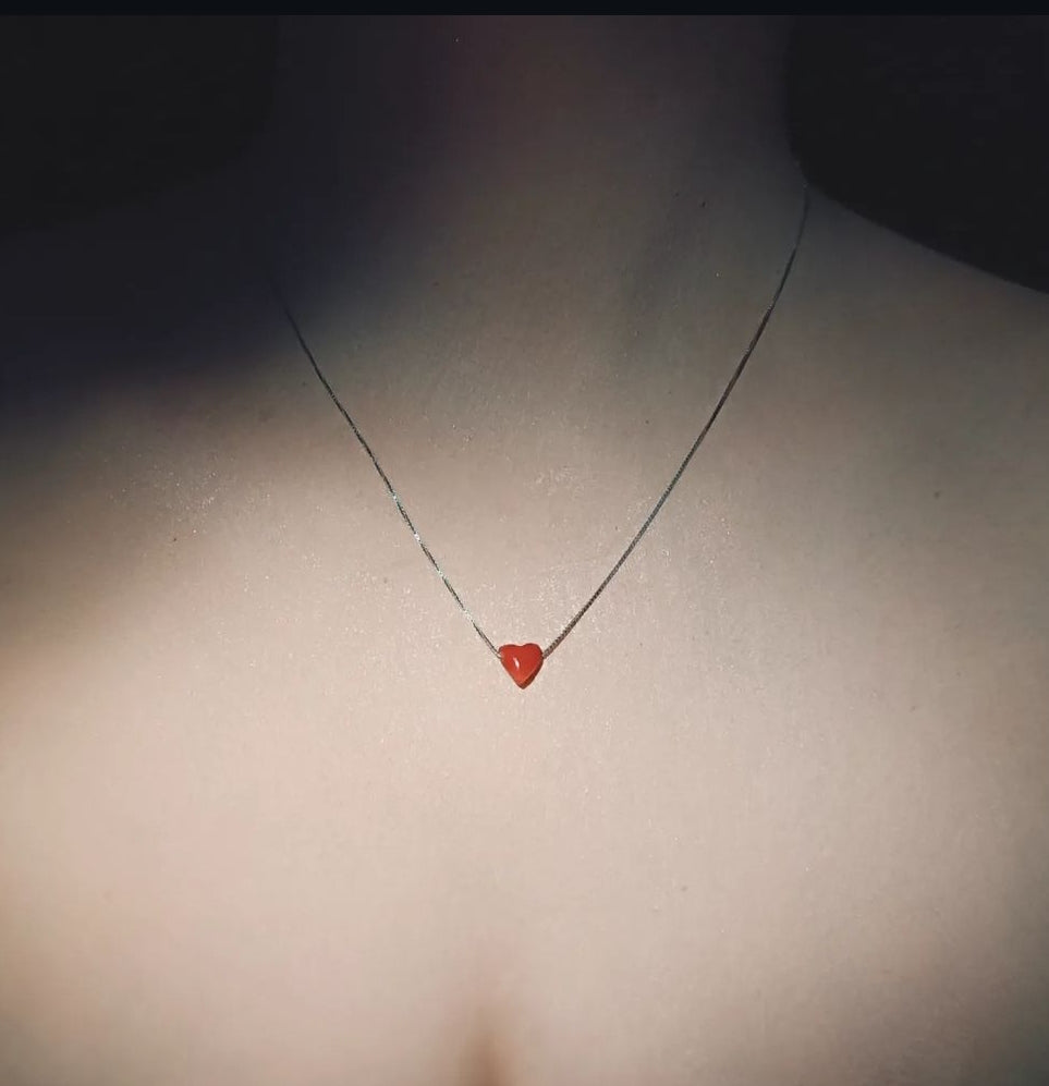 Collana cuore di corallo GORALgioielli