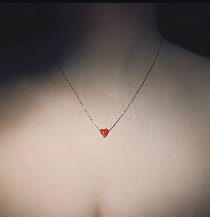 Collana cuore di corallo GORALgioielli