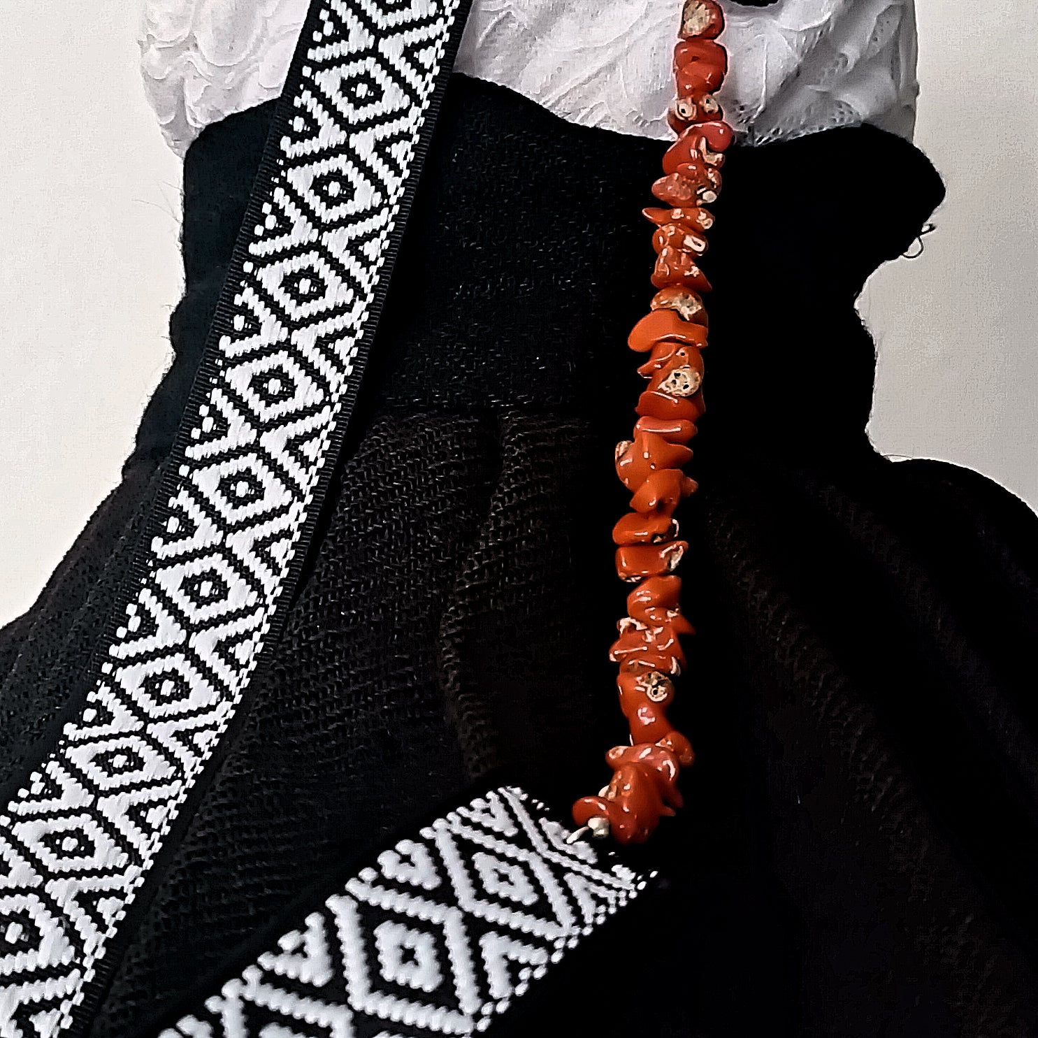 ANNINORA-collana scaglie corallo