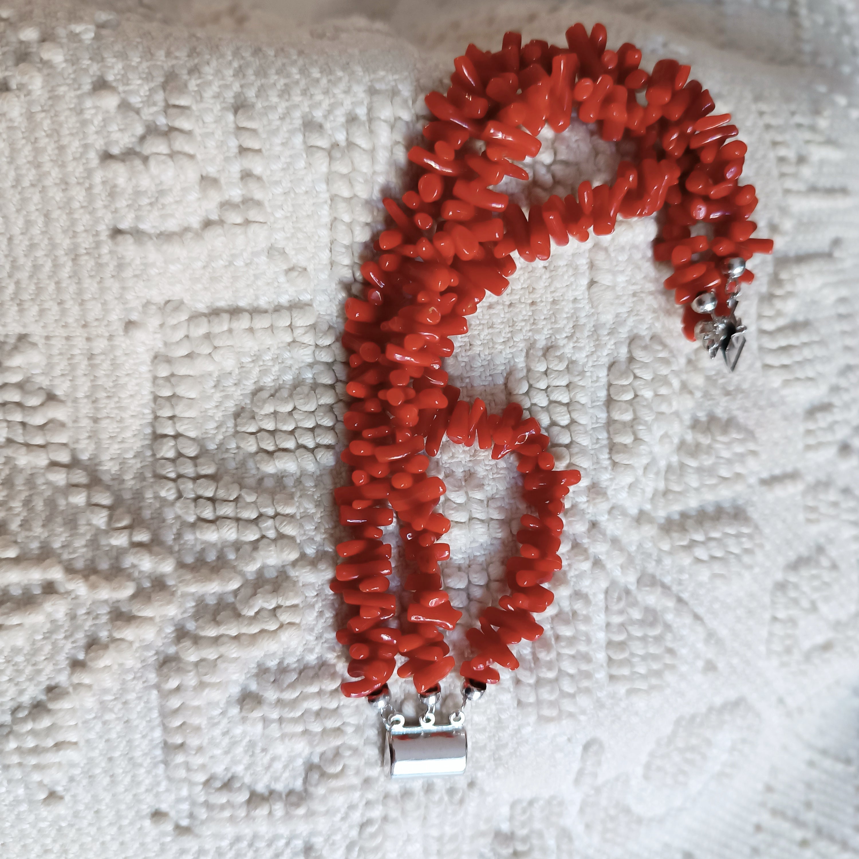 bracciale merre  corallo 3 fili