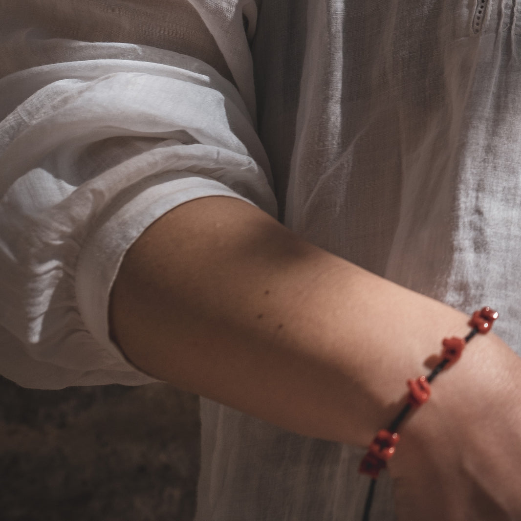 bracciale corallo rosso