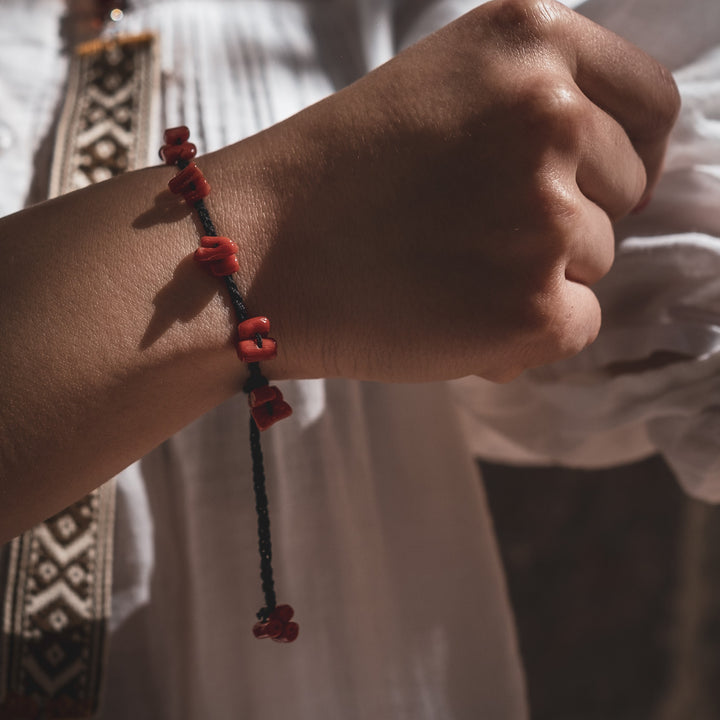 bracciale corallo rosso