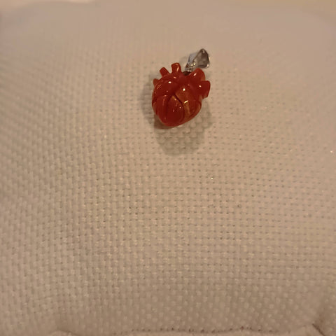 ciondolo cuore corallo