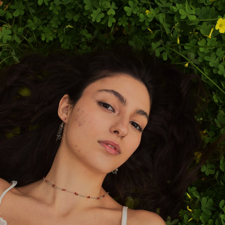 ONDE DI CORALLO-Collana argento e corallo