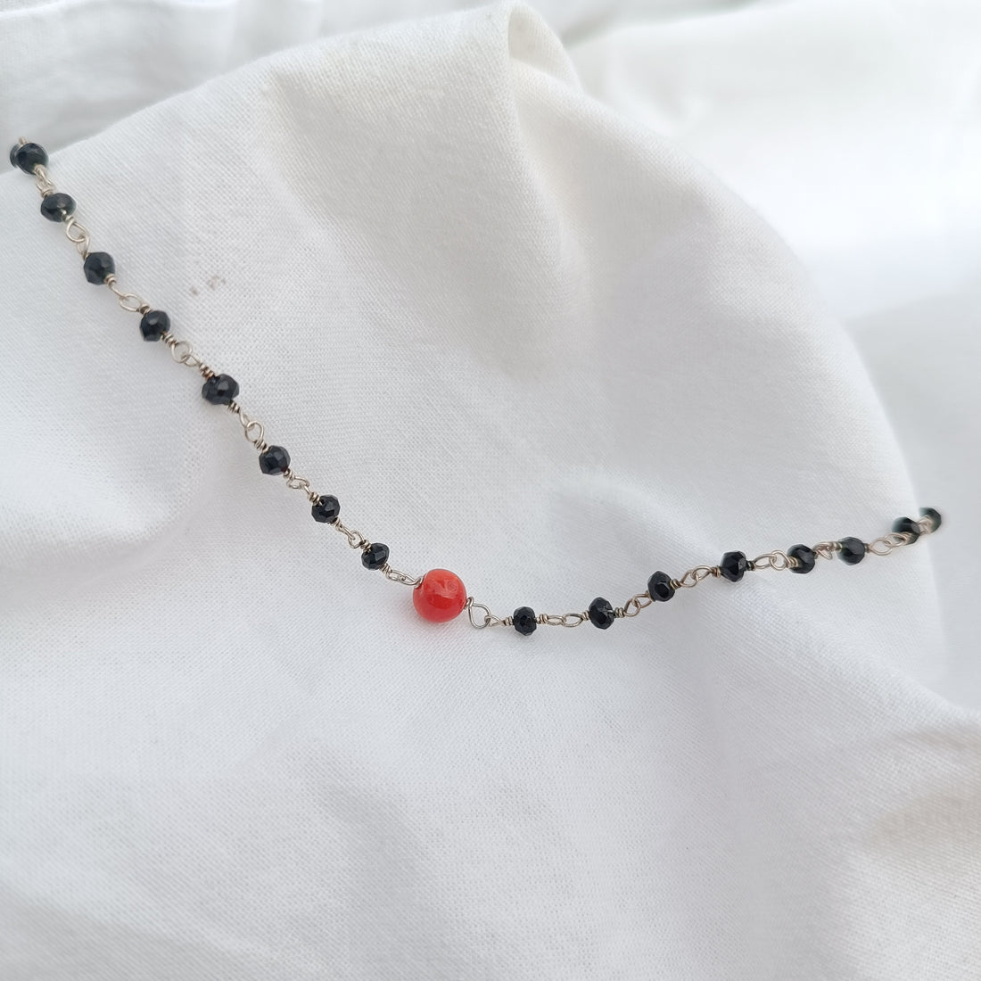 girocollo onice e corallo