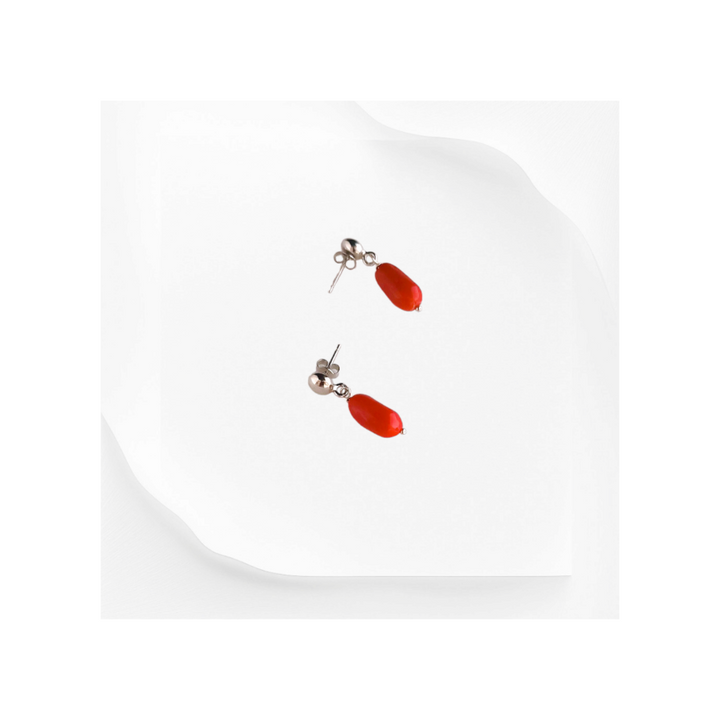 orecchini corallo naturale