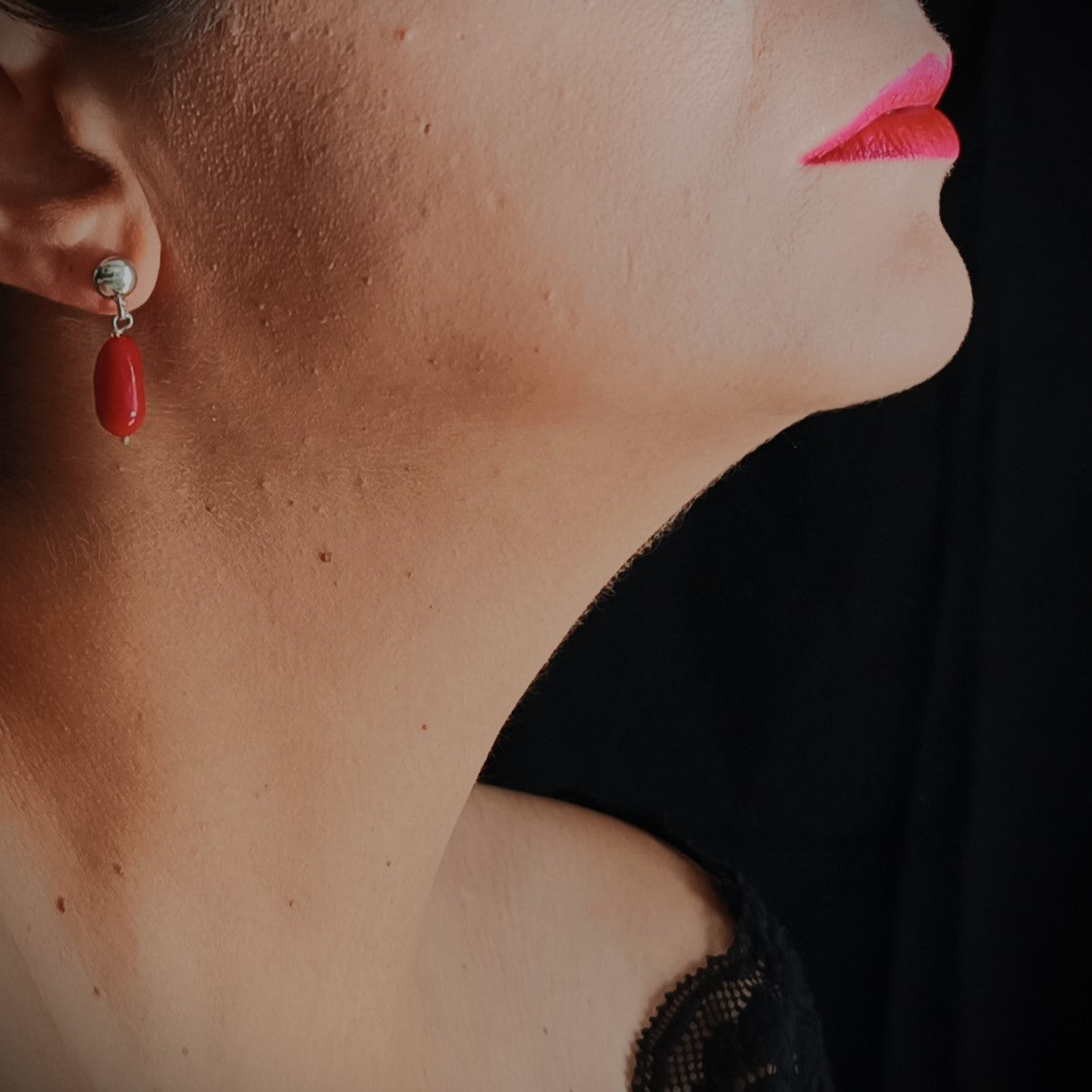 orecchini corallo naturale