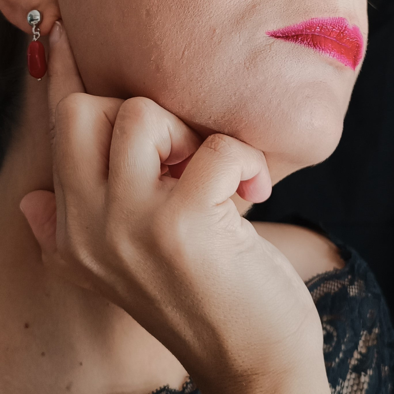 orecchini corallo naturale