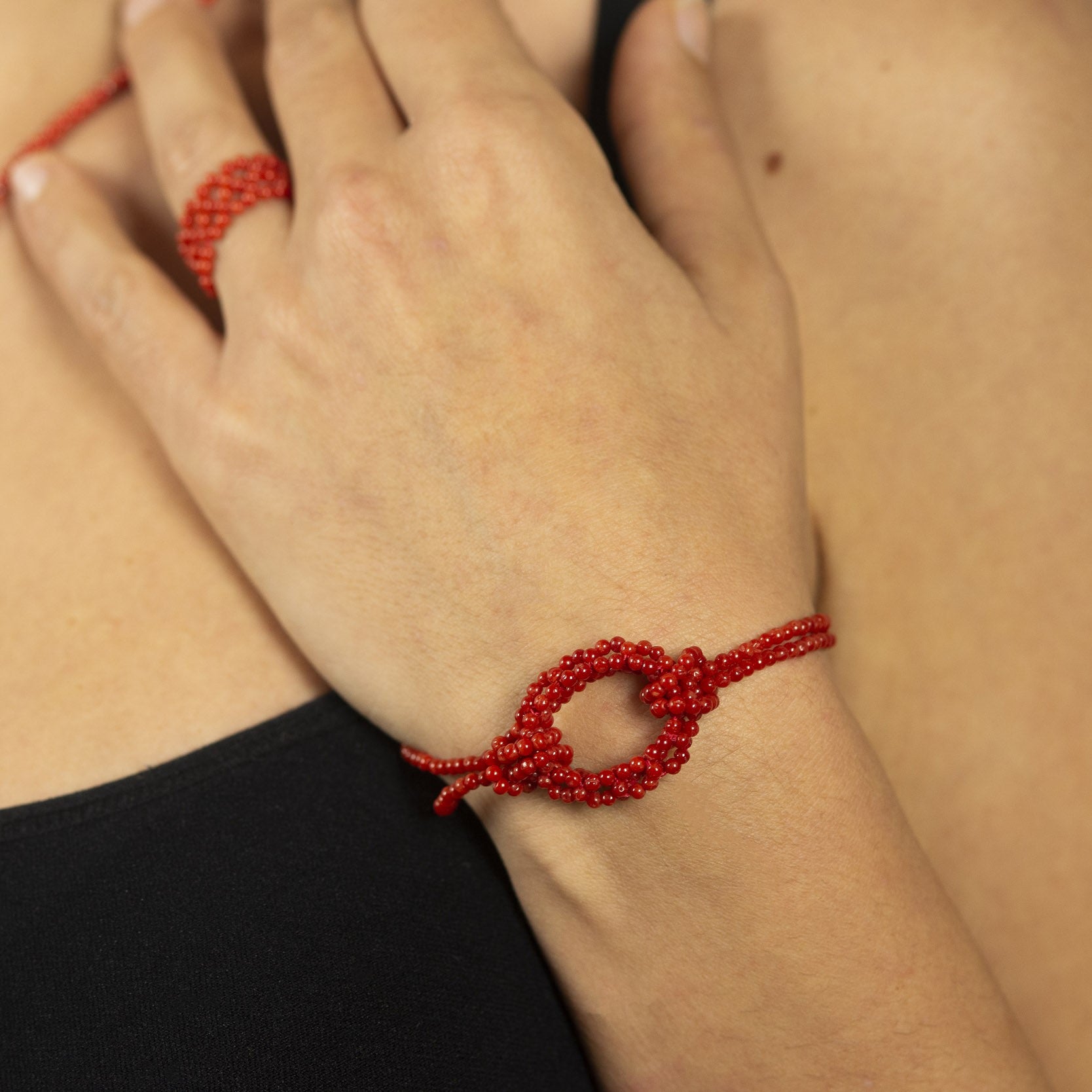 Bracciale scomponibile in corallo GORALgioielli