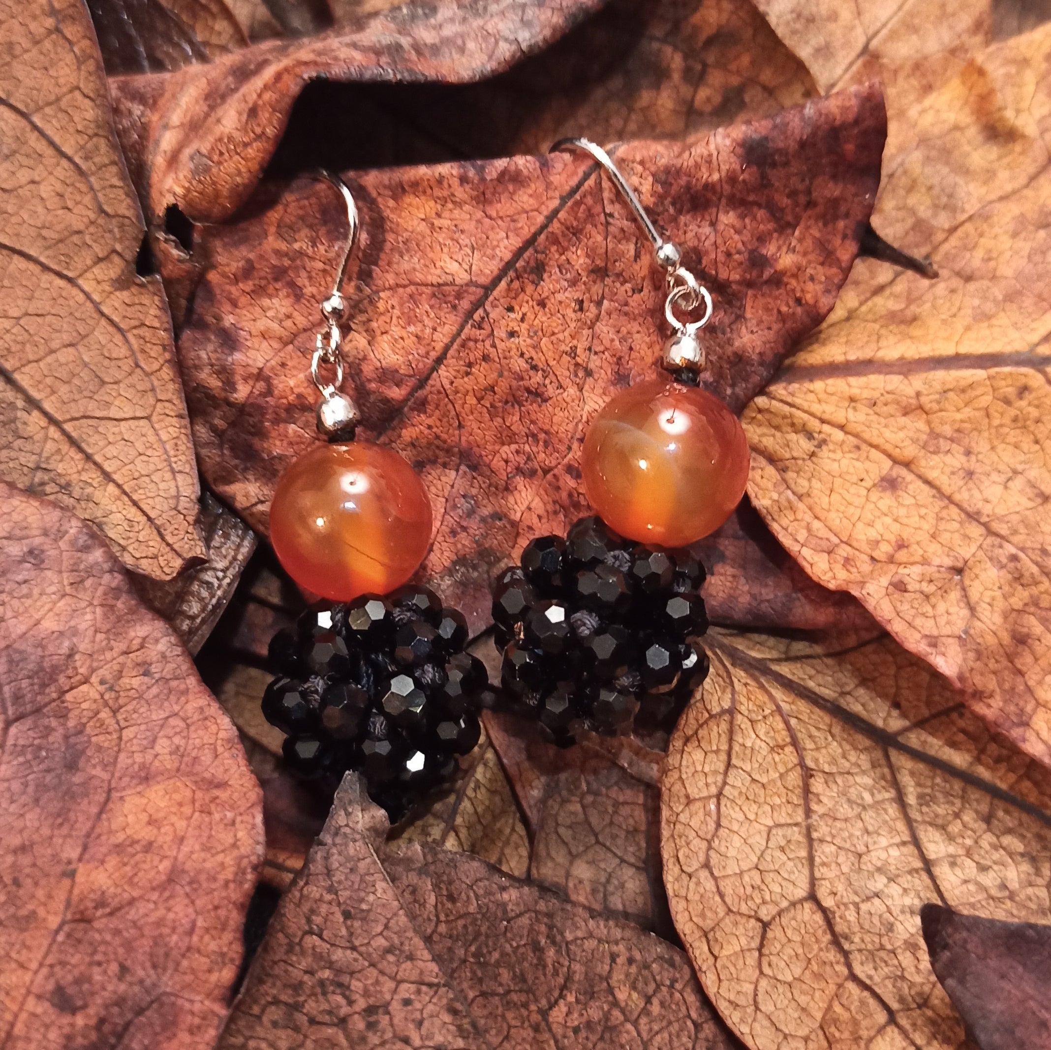 Orecchini in onice e corniola GORALgioielli